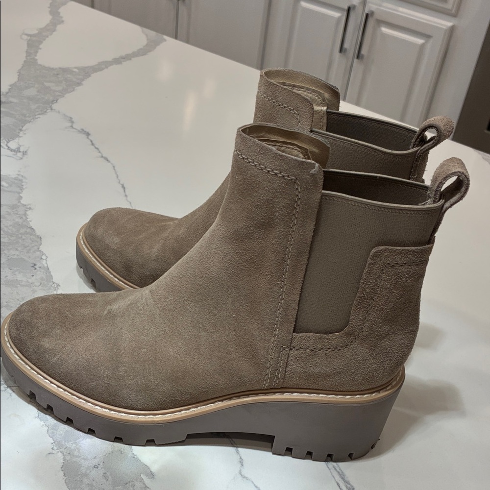 Dolce Vita Brown Suede Ankle Boots